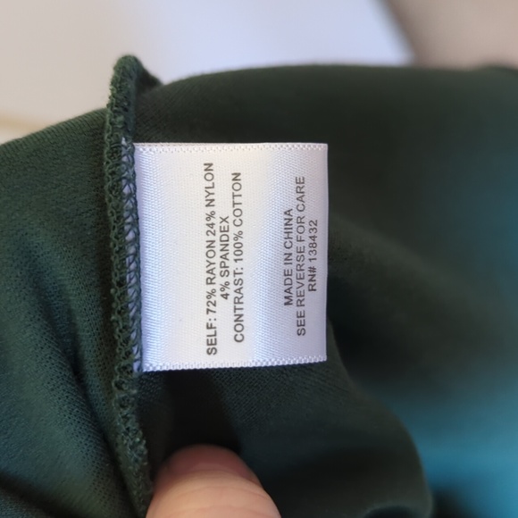 Modcloth Dark Green Peter Pan Collar Dress - Size Large - Picture 11 of 14